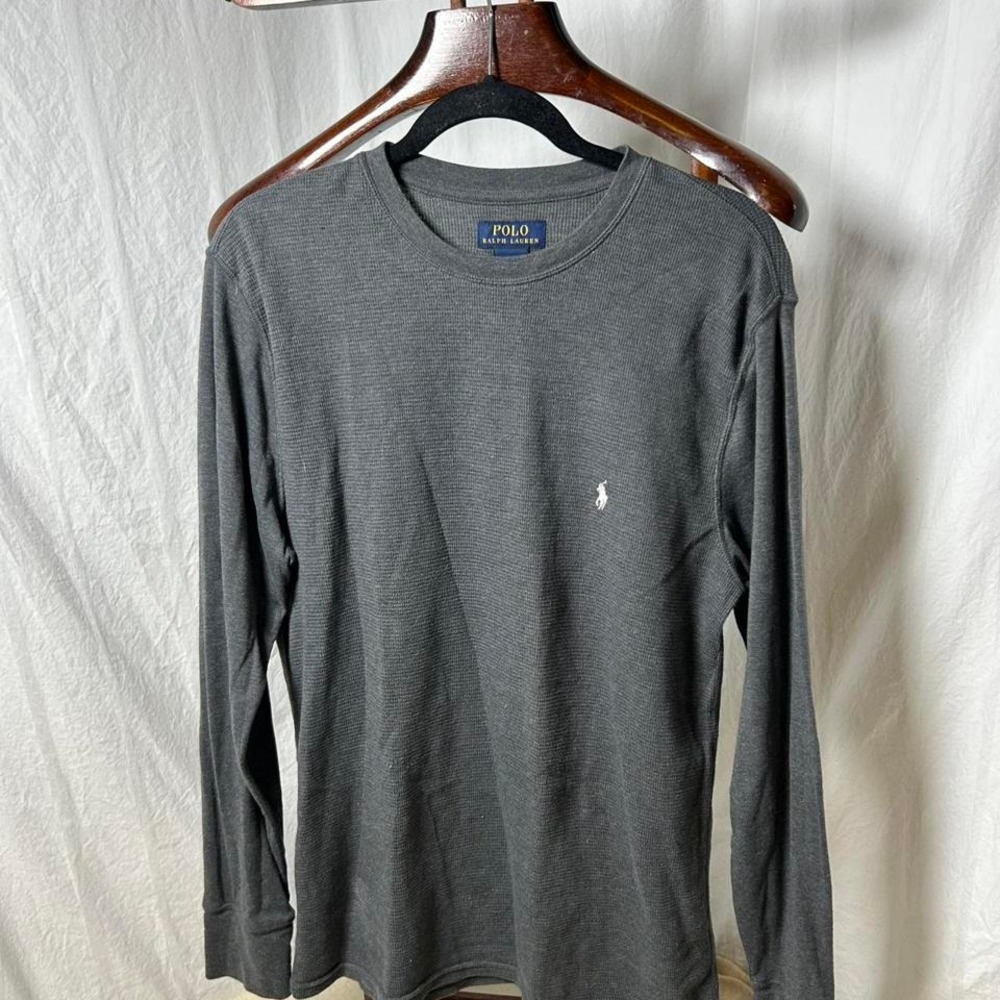 Polo‎ Ralph Lauren Thermal Shirt Mens Large Gray  Long Johns